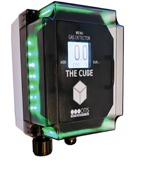 OI-6000 Cube Series Non-Explosion Proof Wired Powered Ambient Air Toxic Gas Detector with Display Optional Relays and Radio
